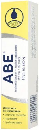 ABE (89 mg+89 mg/g), płyn na skórę, 8 g