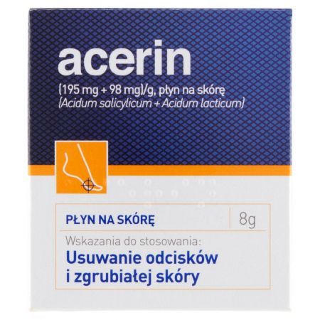 Acerin (195 mg + 98 mg)/ g, płyn na skórę, 8 g