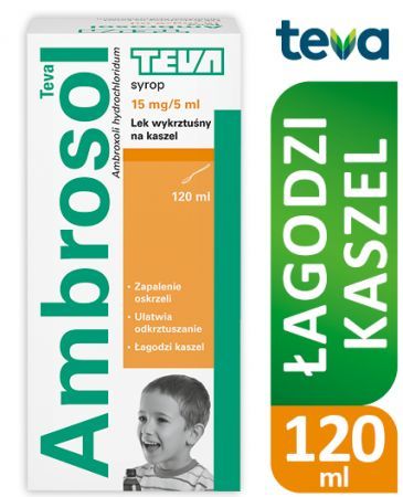 Ambrosol Teva 15 mg/5 ml, syrop, 120 ml