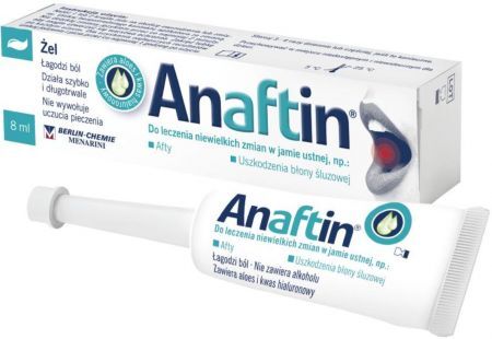 Anaftin, żel na afty, 8 ml
