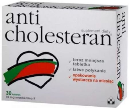 Anticholesteran, 30 tabletek