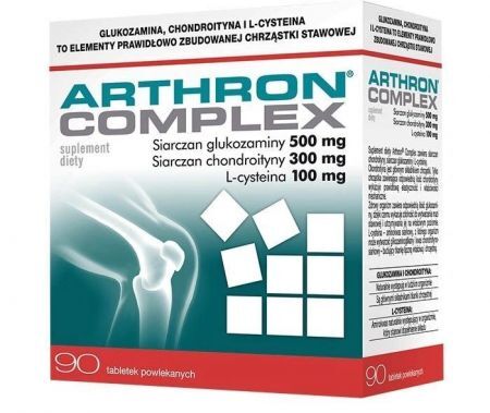 Arthron Complex, 90 tabletek + VITRUM D3 1000 j.m. 120 kapsułek GRATIS
