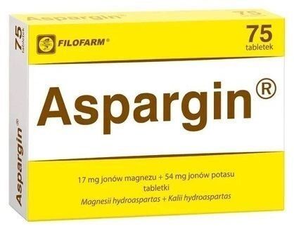 Aspargin, 75 tabletek + FiloMAG B6, 50 tabletek