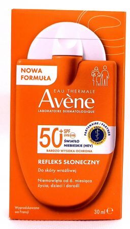 Avene SPF50+, refleks słoneczny, krem, 30 ml