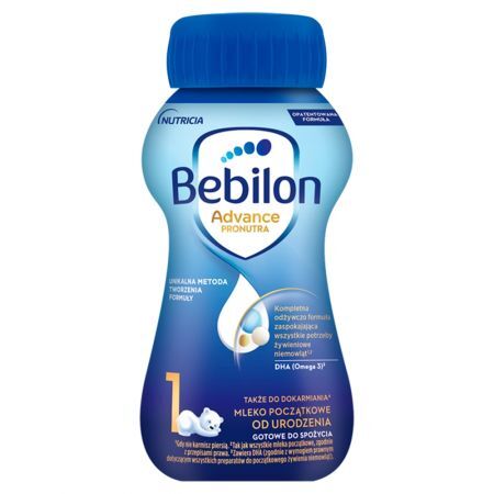Bebilon Advance 1, od urodzenia, mleko modyfikowane gotowe do spożycia, 200 ml