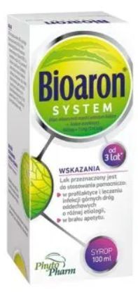 Bioaron System 1920 mg + 51 mg/ 5 ml, syrop od 3 lat, 100 ml