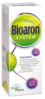 Bioaron System 1920 mg + 51 mg/ 5 ml, syrop od 3 lat, 200 ml