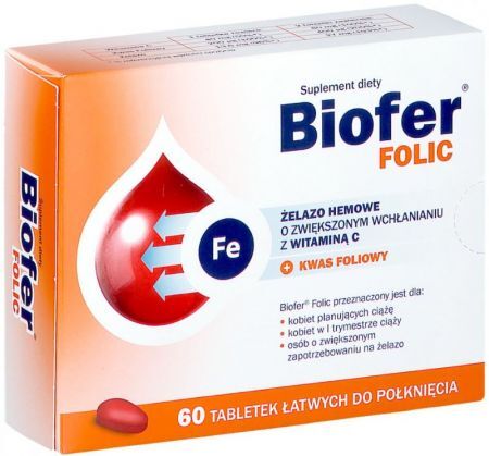Biofer Folic, 60 tabletek