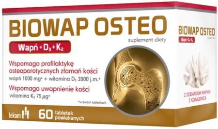 Biowap Osteo D3 + K2, 60 tabletek powlekanych