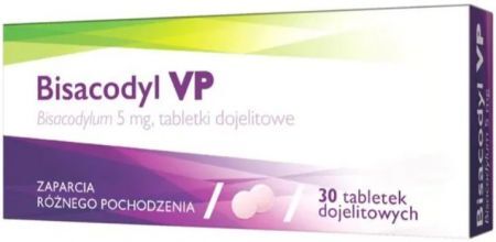Bisacodyl VP 5 mg, 30 tabletek dojelitowych