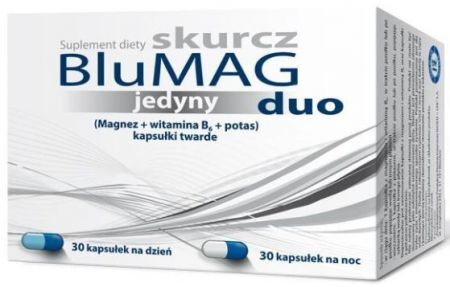 BluMag Skurcz jedyny duo, 30 kapsułek na dzień + 30 kapsułek na noc