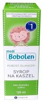 Bobolen, porost Islandzki syrop na kaszel, 120 ml
