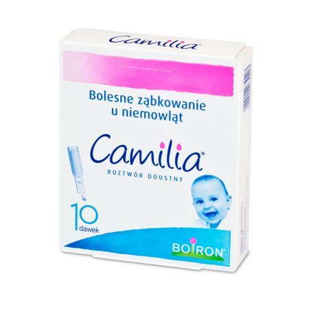 Boiron Camilia, roztwór doustny na bolesne ząbkowanie u niemowląt, 10 ampułek x 1 ml