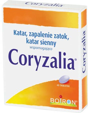 Boiron Coryzalia, 40 tabletek drażowanych