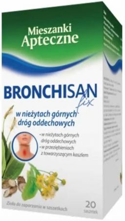 Bronchisan Fix, zioła do zaparzania, 20 saszetek