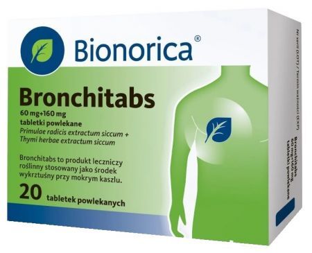 Bronchitabs 60 mg + 160 mg, 20 tabletek