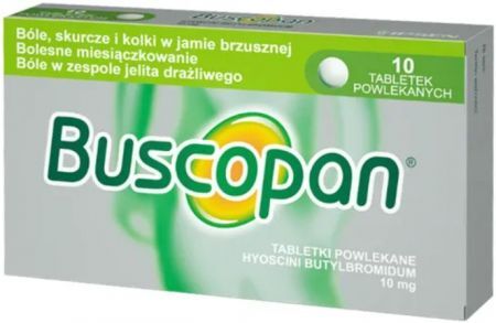 Buscopan 10 mg, 10 tabletek powlekanych