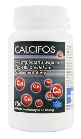 Calcifos 500 mg, 150 tabletek powlekanych