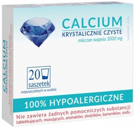 Calcium Krystalicznie Czyste, 20 saszetek