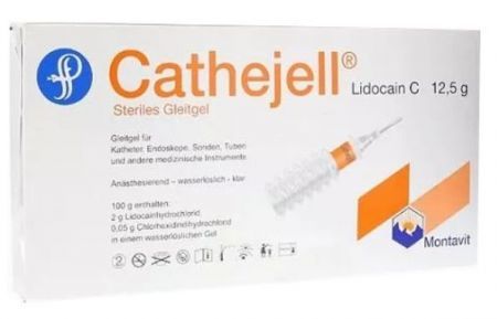 Cathejell, żel sterylny z lidokainą do cewników, 1 sztuka
