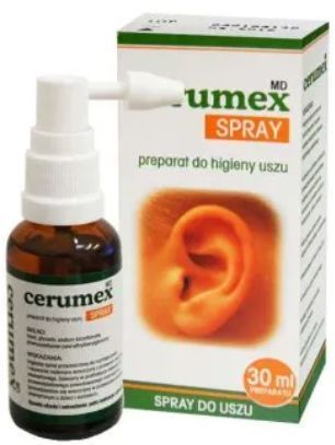 Cerumex MD Spray, preparat do higieny uszu, 30 ml