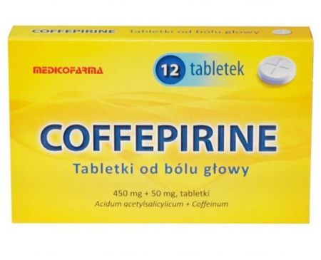 Coffepirine 450 mg + 50 mg, 12 tabletek