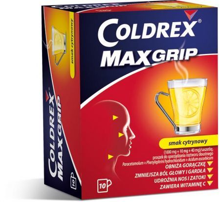Coldrex MaxGrip, 10 saszetek