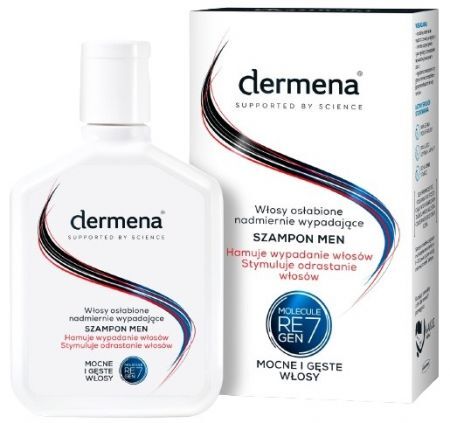 Dermena Men, szampon hamujący wypadanie włosów, 200 ml