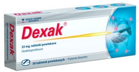 Dexak 25 mg, 30 tabletek powlekanych