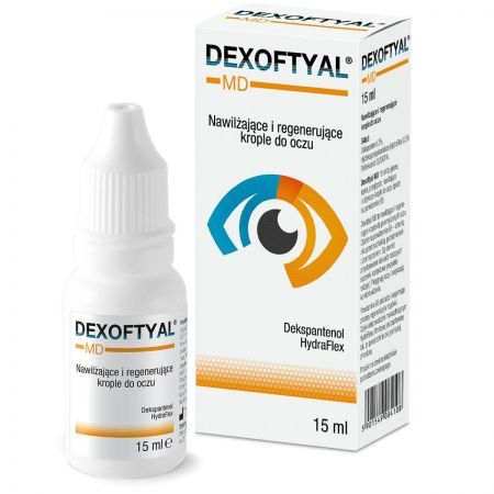 Dexoftyal MD, nawilżająco - regenerujące krople do oczu, 15 ml