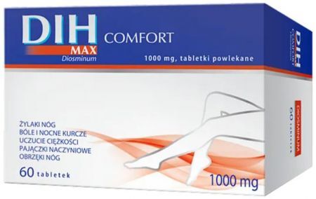 DIH Max Comfort 1000 mg, 60 tabletek powlekanych