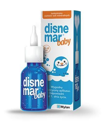 Disnemar Baby, spray izotoniczny do nosa od 0 do 4 lat, 25 ml