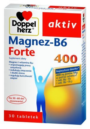 Doppelherz aktiv Magnez-B6 Forte 400, 30 tabletek
