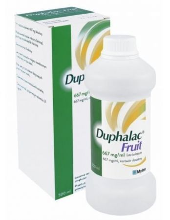 Duphalac Fruit 667 mg/ ml, roztwór doustny na zaparcia, smak śliwkowy, 500 ml
