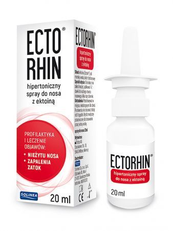 Ectorhin, spray do nosa z ektoiną, hipertoniczny, 20 ml