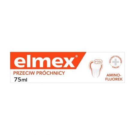 Elmex Przeciw Próchnicy, pasta do zębów z aminofluorkiem, 75 ml