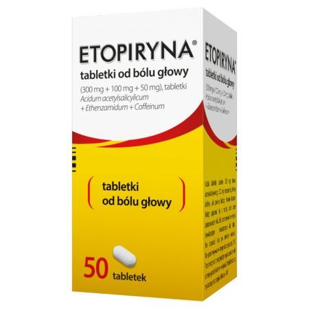 Etopiryna (300mg + 50mg + 100mg), 50 tabletek