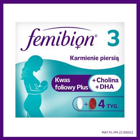 Femibion 3 Karmienie piersią, 28 tabletek powlekanych + 28 kapsułek miękkich