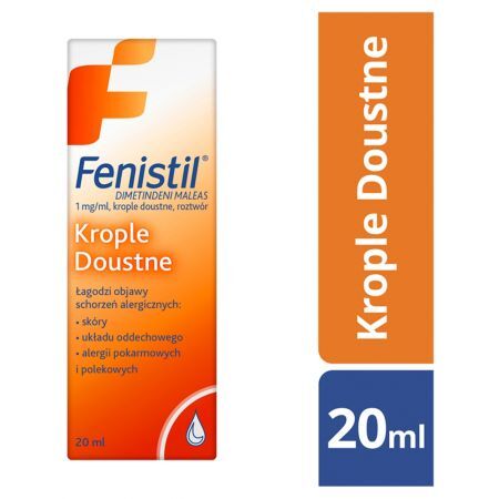 Fenistil, krople doustne 1 mg/ml, 20 ml