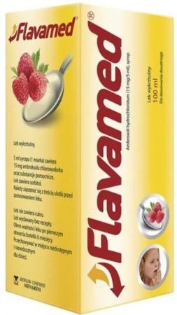 Flavamed 15 mg/5ml, syrop wykrztuśny, 100 ml