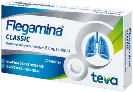 Flegamina Classic, 8 mg, 20 tabletek