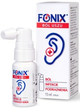 Fonix Ból Uszu, spray dla dorosłych i dzieci od 3 roku życia, 15 ml