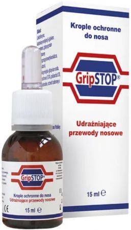 Grip Stop, ochronne krople do nosa, 15 ml