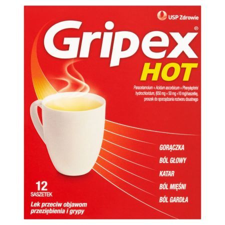 Gripex Hot, 12 saszetek