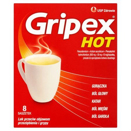 Gripex Hot, 8 saszetek