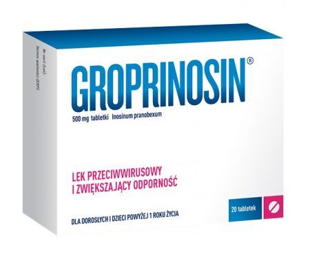 Groprinosin 500 mg, 20 tabletek