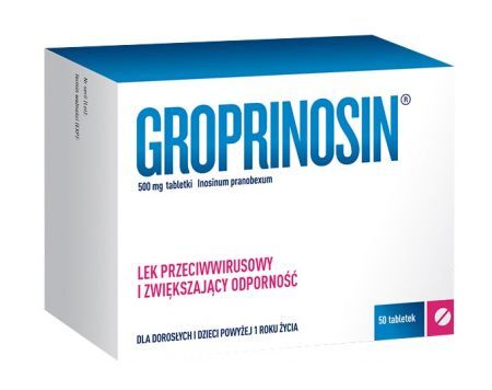 Groprinosin 500 mg, 50 tabletek