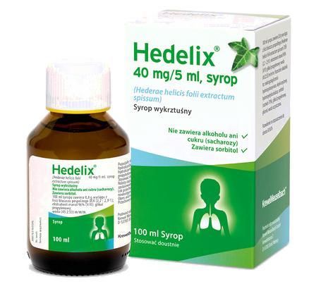 Hedelix 40 mg/5 ml, na kaszel, dla dzieci 5+, syrop, 100 ml