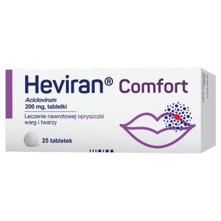 Heviran Comfort 200 mg, 25 tabletek powlekanych