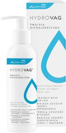 HydroVag 40+, specjalistyczna emulsja do higieny intymnej dla kobiet, hipoalergiczna, 300 ml